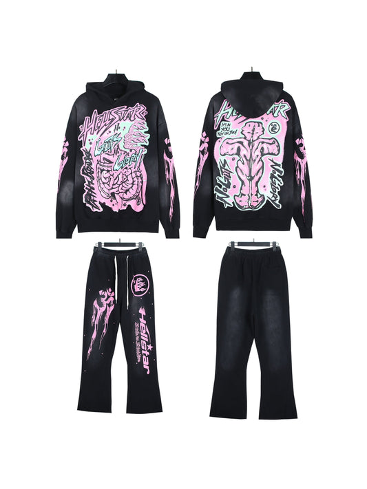 Hellstar Studios New Hoodie and Pants Set 2051